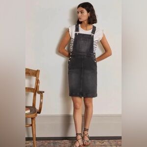 Boden Easy Overall Dress - Washed Black